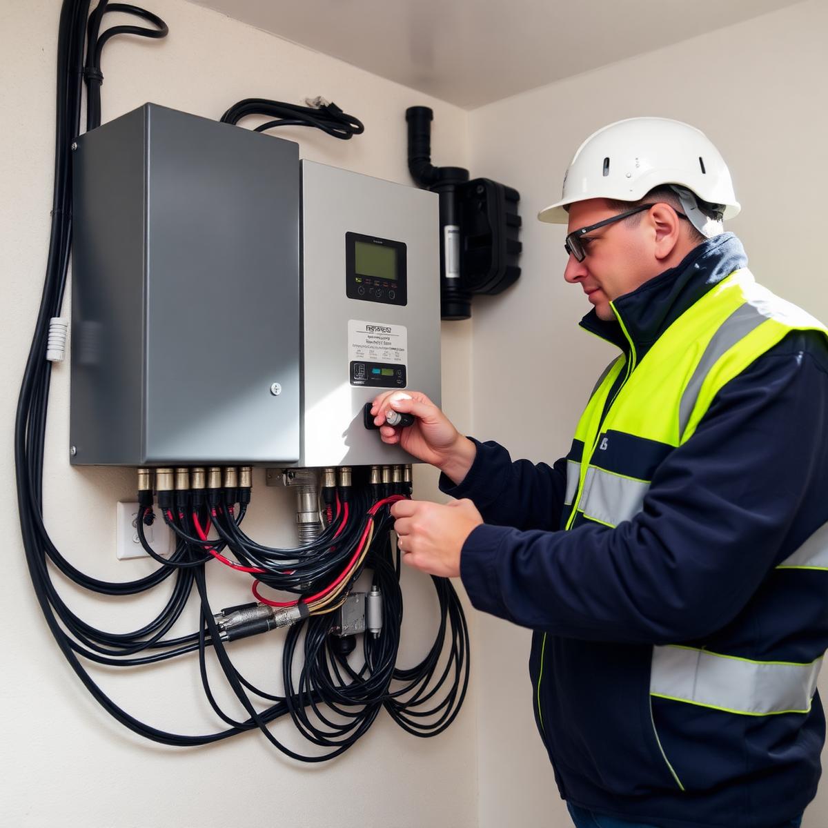 Inverter and battery storage install
